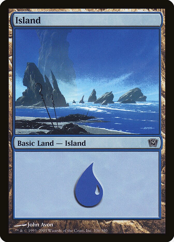 Island 336★/350 (9th Edition)  - Foil | Good Games Modbury