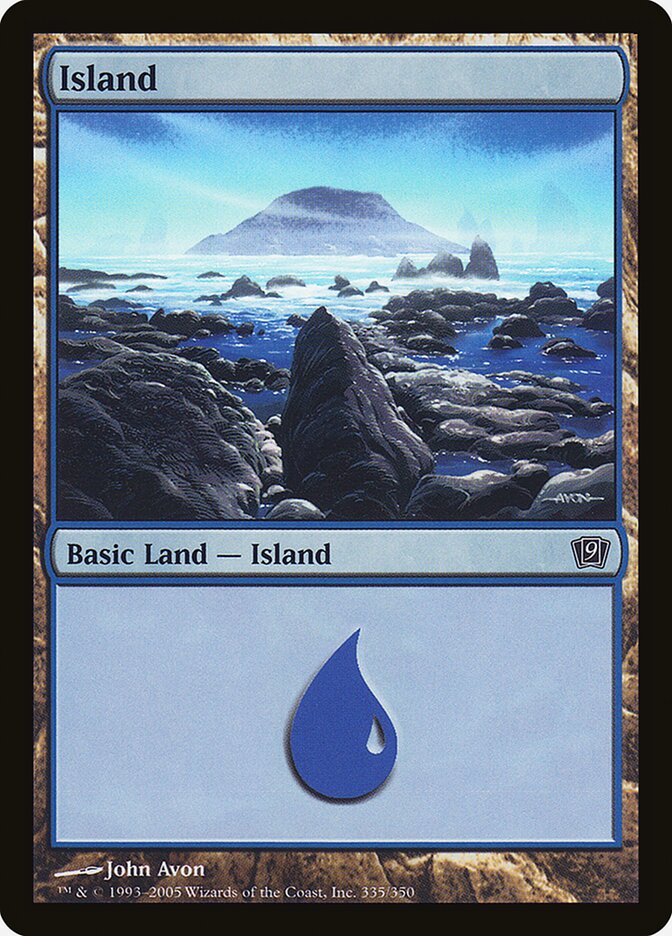 Island 335★/350 (9th Edition)  - Foil | Good Games Modbury