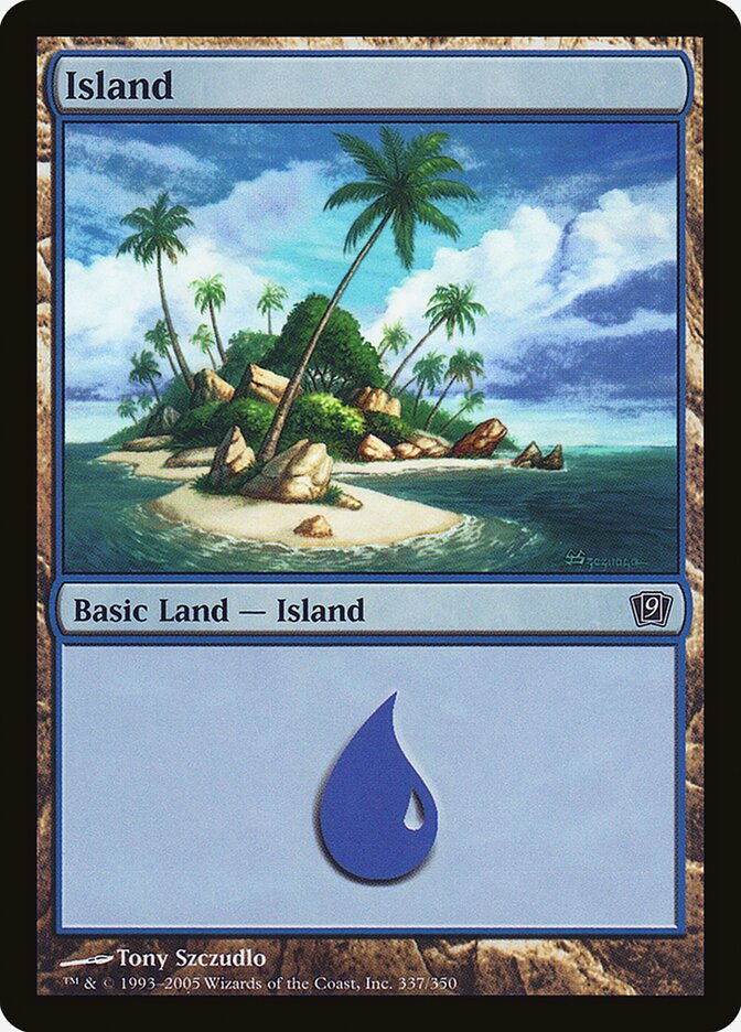 Island 337★/350 (9th Edition)  - Foil | Good Games Modbury