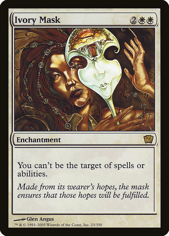 Ivory Mask 23★/350 (9th Edition)  - Foil | Good Games Modbury