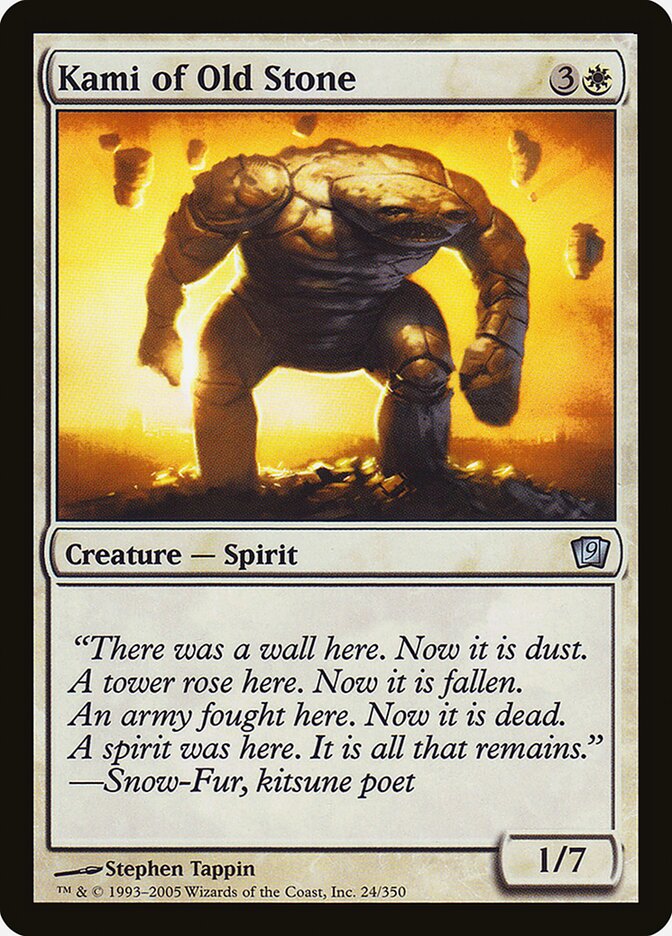 Kami of Old Stone 24★/350 (9th Edition)  - Foil | Good Games Modbury