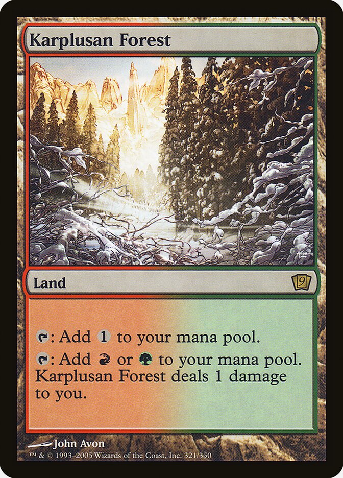 Karplusan Forest 321★/350 (9th Edition)  - Foil | Good Games Modbury