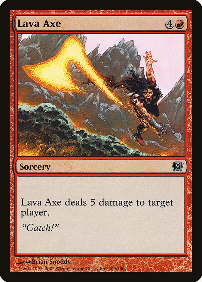 Lava Axe 200★/350 (9th Edition)  - Foil | Good Games Modbury