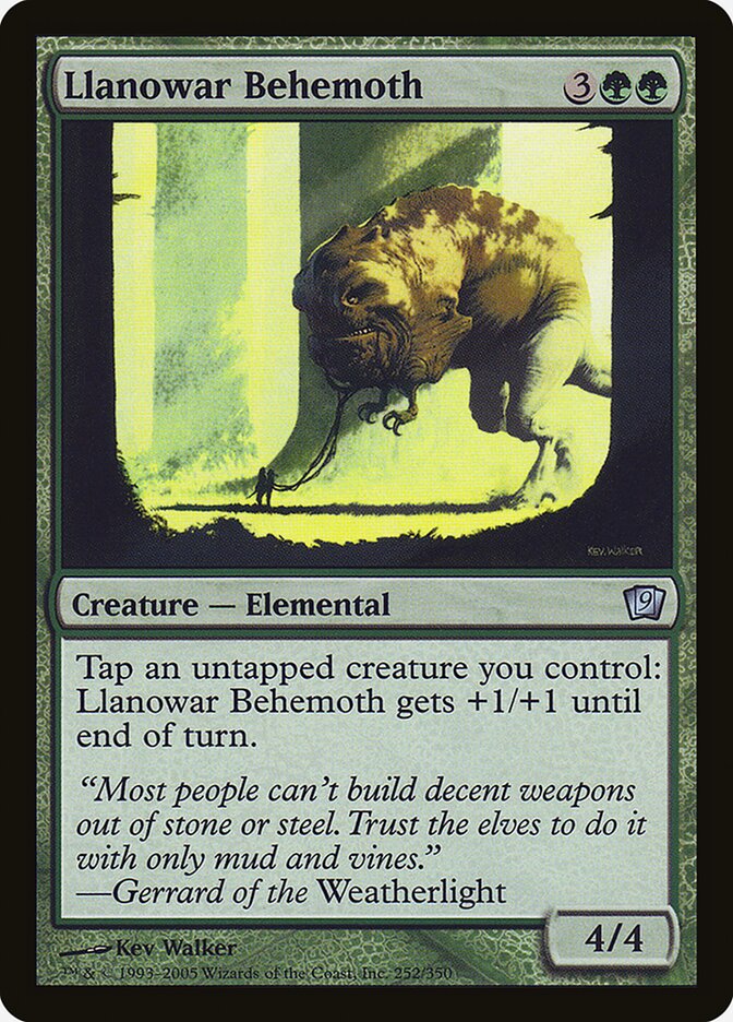 Llanowar Behemoth 252★/350 (9th Edition)  - Foil | Good Games Modbury