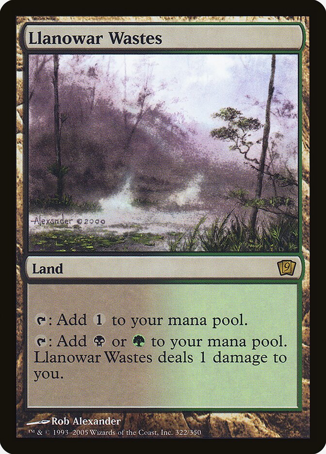 Llanowar Wastes 322★/350 (9th Edition)  - Foil | Good Games Modbury