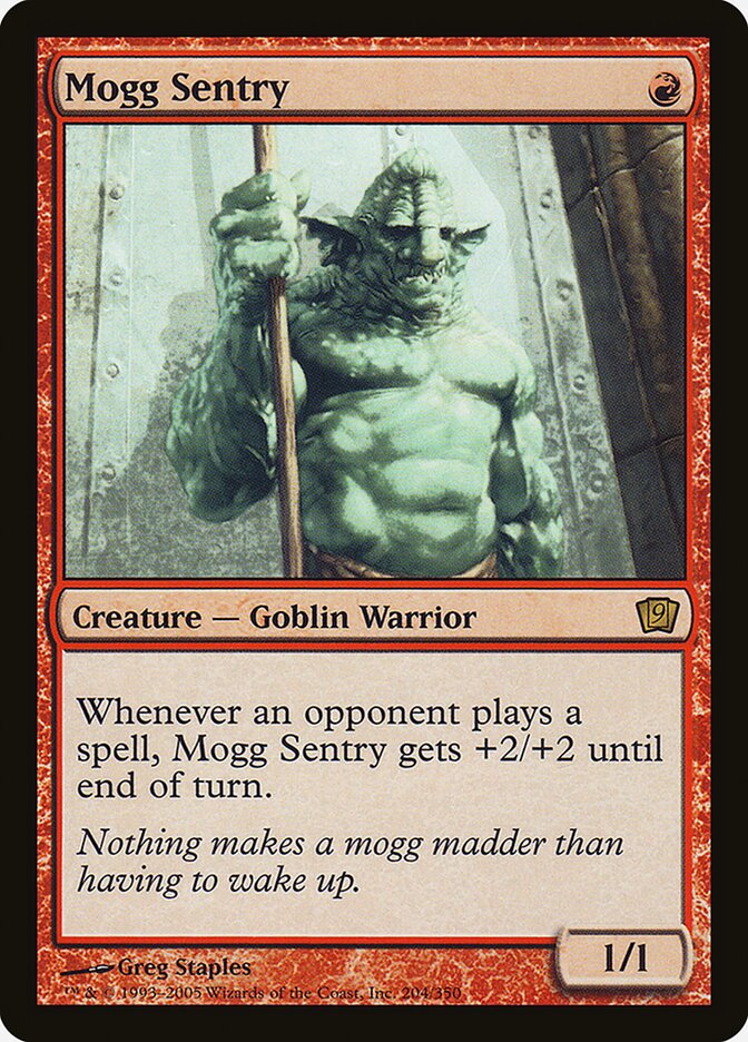 Mogg Sentry 204★/350 (9th Edition)  - Foil | Good Games Modbury