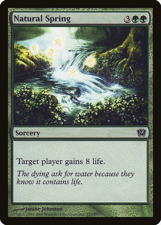 Natural Spring 257★/350 (9th Edition)  - Foil | Good Games Modbury