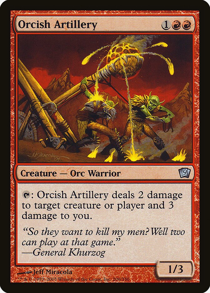 Orcish Artillery 206★/350 (9th Edition)  - Foil | Good Games Modbury
