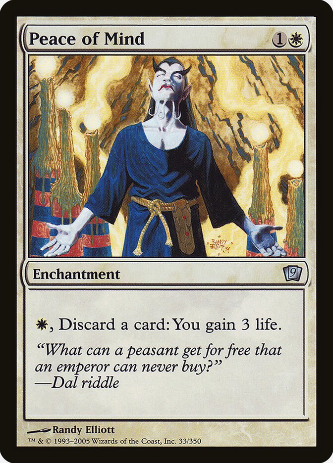 Peace of Mind 33★/350 (9th Edition)  - Foil | Good Games Modbury