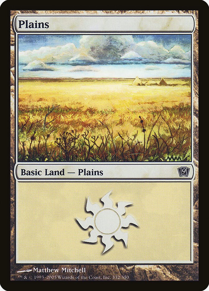 Plains 332★/350 (9th Edition)  - Foil | Good Games Modbury