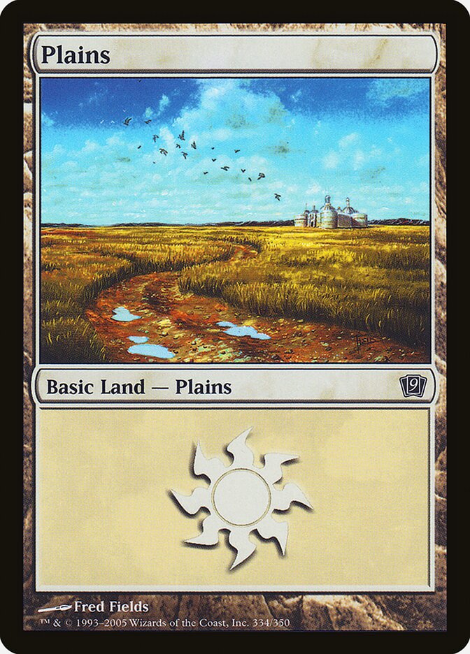 Plains 334★/350 (9th Edition)  - Foil | Good Games Modbury