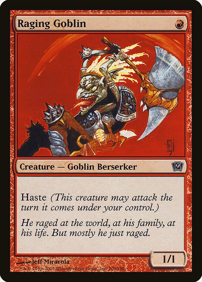 Raging Goblin 209★/350 (9th Edition)  - Foil | Good Games Modbury