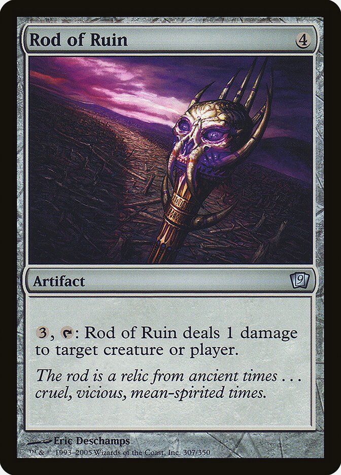 Rod of Ruin 307★/350 (9th Edition)  - Foil | Good Games Modbury