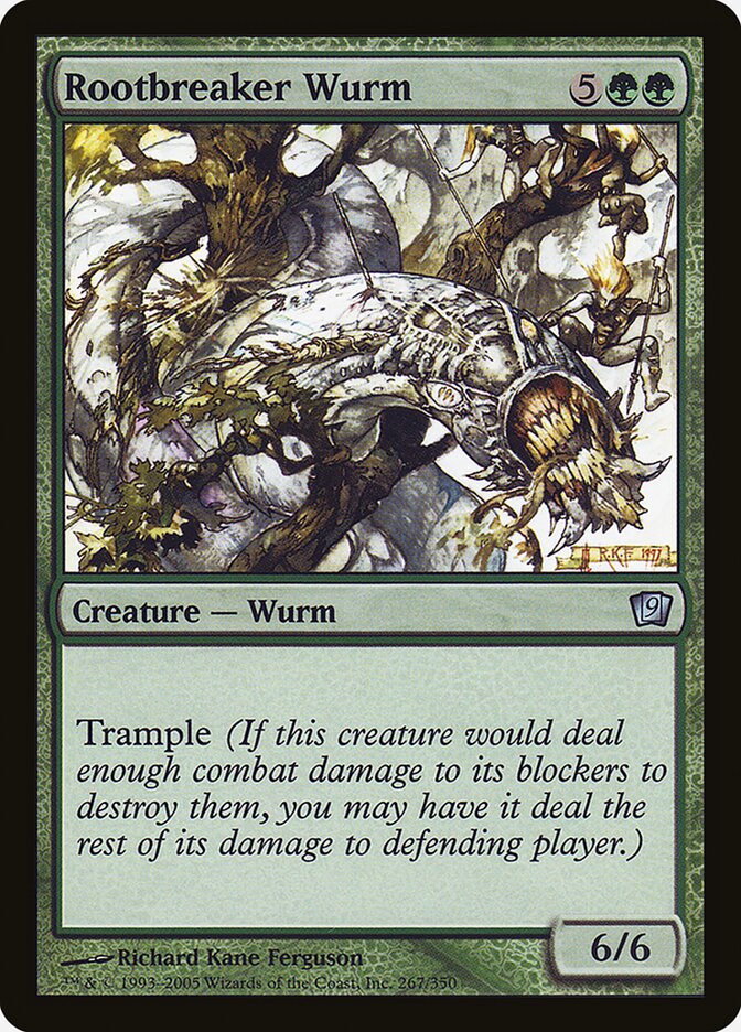 Rootbreaker Wurm 267★/350 (9th Edition)  - Foil | Good Games Modbury