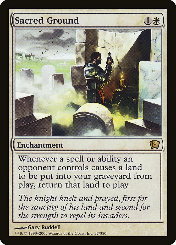 Sacred Ground 37★/350 (9th Edition)  - Foil | Good Games Modbury