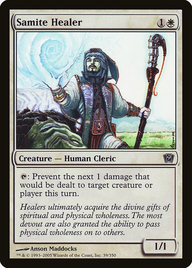 Samite Healer 39★/350 (9th Edition)  - Foil | Good Games Modbury