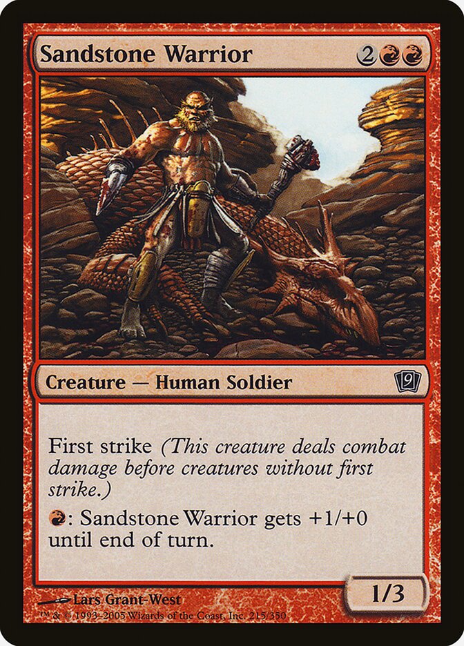 Sandstone Warrior 215★/350 (9th Edition)  - Foil | Good Games Modbury