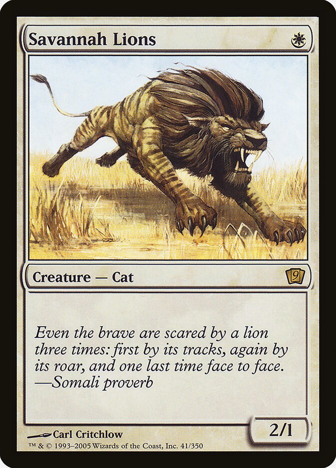 Savannah Lions 41★/350 (9th Edition)  - Foil | Good Games Modbury