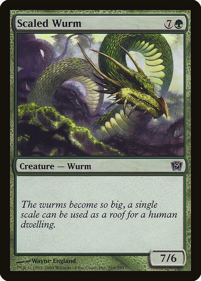Scaled Wurm 269★/350 (9th Edition)  - Foil | Good Games Modbury
