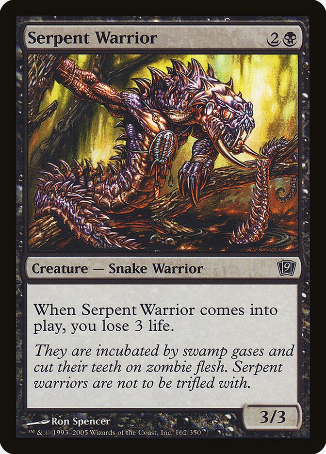 Serpent Warrior 162★/350 (9th Edition)  - Foil | Good Games Modbury