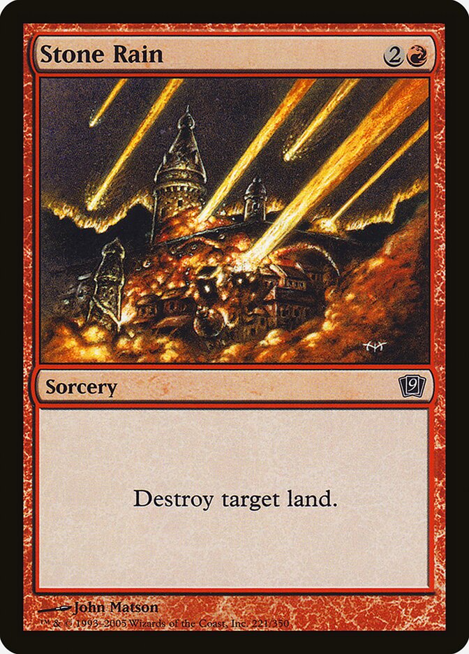 Stone Rain 221★/350 (9th Edition)  - Foil | Good Games Modbury