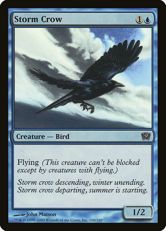 Storm Crow 100★/350 (9th Edition)  - Foil | Good Games Modbury