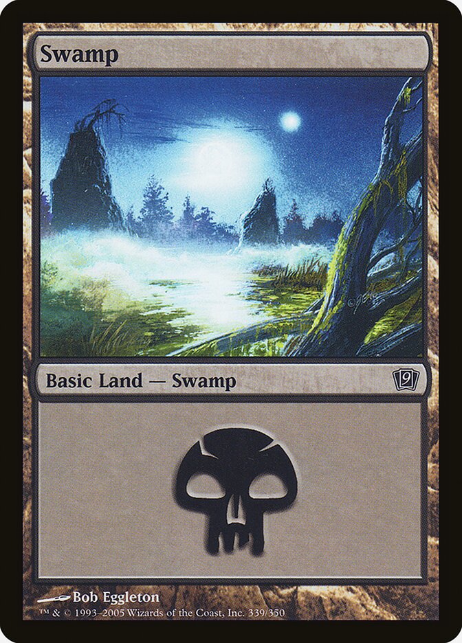 Swamp 339★/350 (9th Edition)  - Foil | Good Games Modbury
