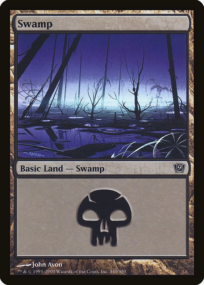 Swamp 340★/350 (9th Edition)  - Foil | Good Games Modbury