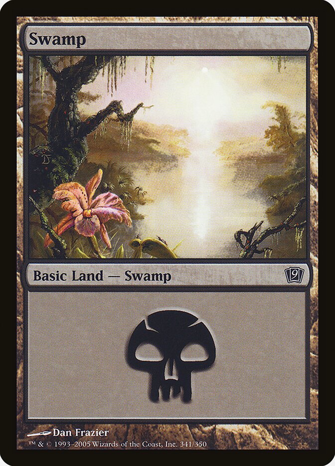 Swamp 341★/350 (9th Edition)  - Foil | Good Games Modbury