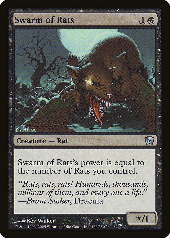 Swarm of Rats 166 (9th Edition)  - Foil | Good Games Modbury