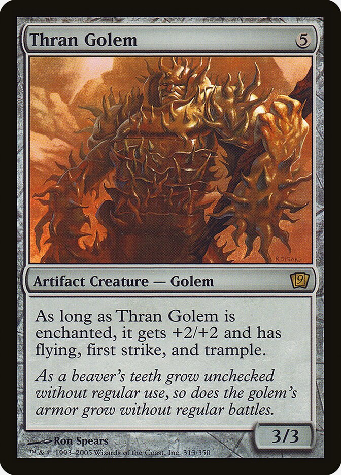 Thran Golem 313★/350 (9th Edition)  - Foil | Good Games Modbury