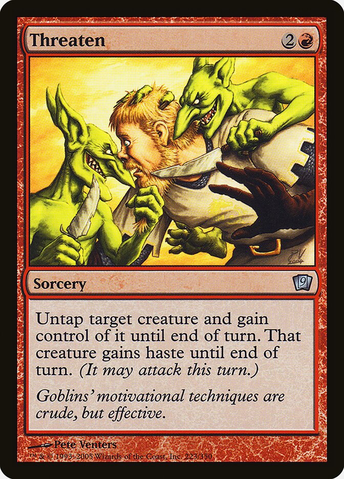 Threaten 223★/350 (9th Edition)  - Foil | Good Games Modbury