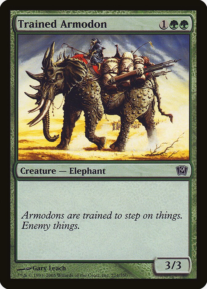 Trained Armodon 274★/350 (9th Edition)  - Foil | Good Games Modbury