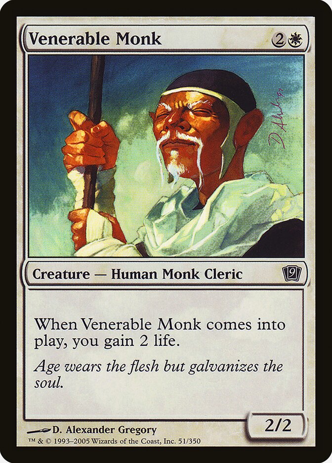 Venerable Monk 51★/350 (9th Edition)  - Foil | Good Games Modbury