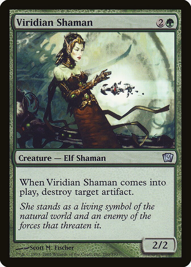 Viridian Shaman 280★/350 (9th Edition)  - Foil | Good Games Modbury