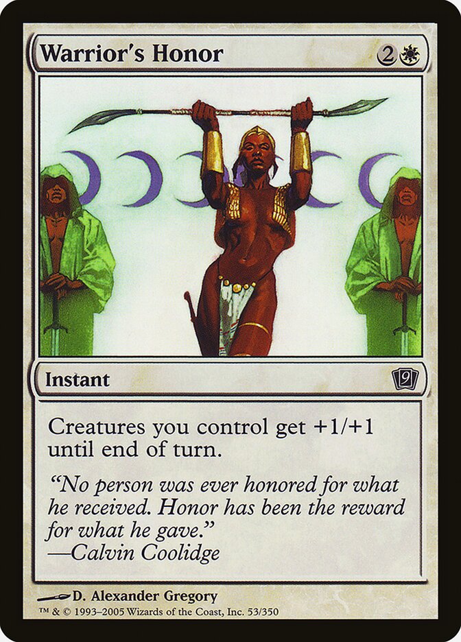 Warrior's Honor 53★/350 (9th Edition)  - Foil | Good Games Modbury