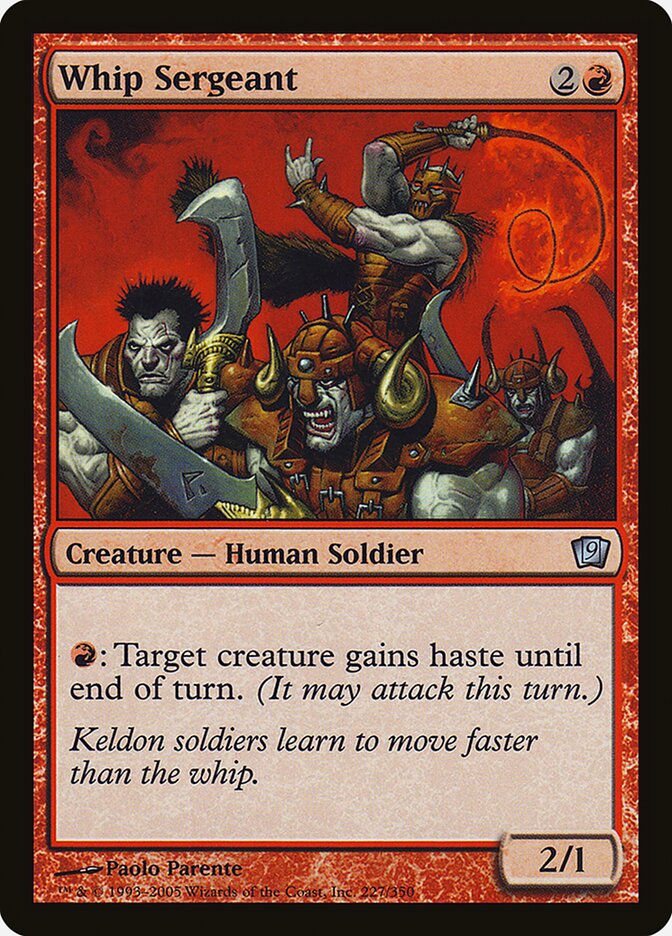 Whip Sergeant 227★/350 (9th Edition)  - Foil | Good Games Modbury