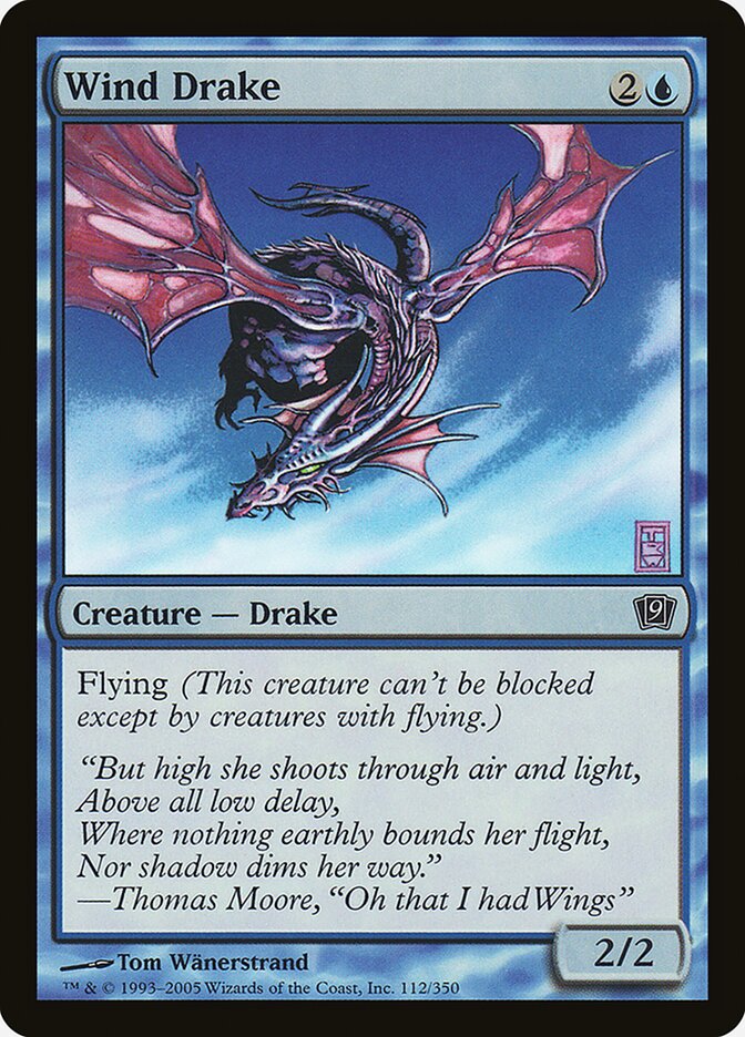 Wind Drake 112★/350 (9th Edition)  - Foil | Good Games Modbury