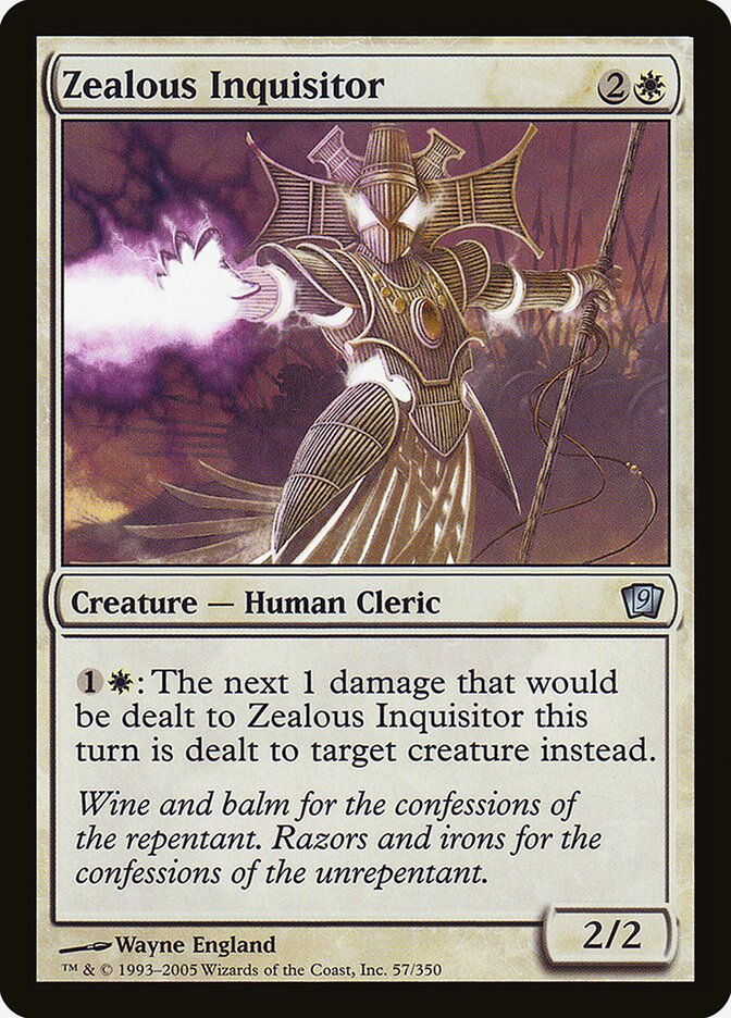 Zealous Inquisitor 57★/350 (9th Edition)  - Foil | Good Games Modbury