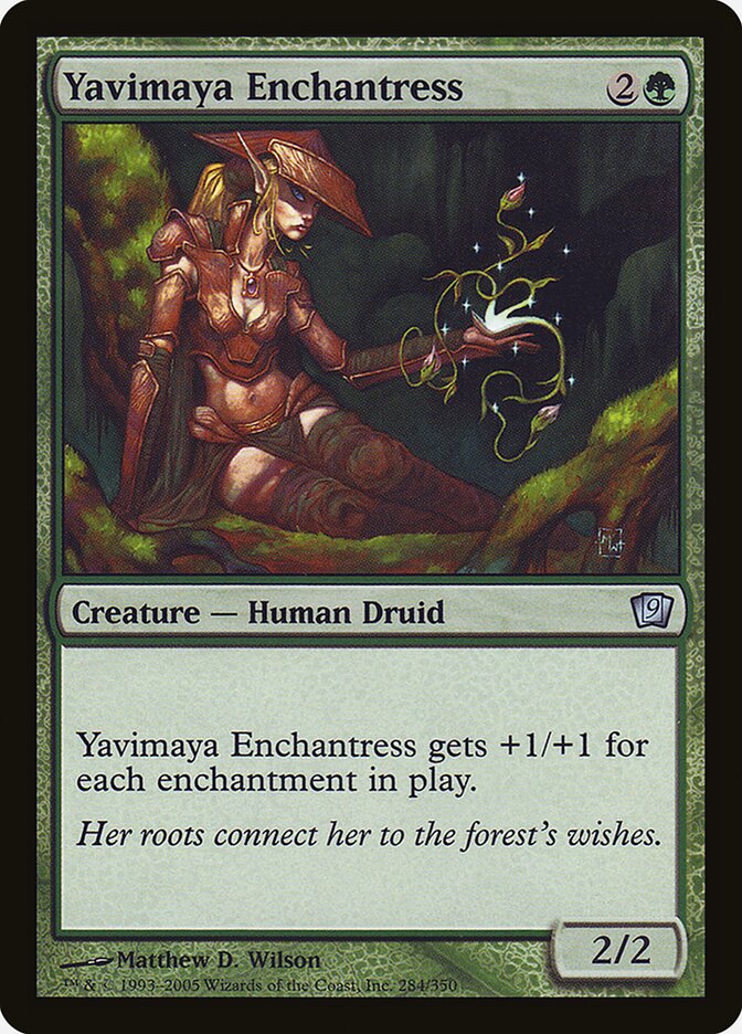 Yavimaya Enchantress 284★/350 (9th Edition)  - Foil | Good Games Modbury