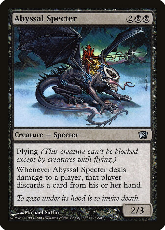 Abyssal Specter 117/350 (8th Edition)  - Foil | Good Games Modbury