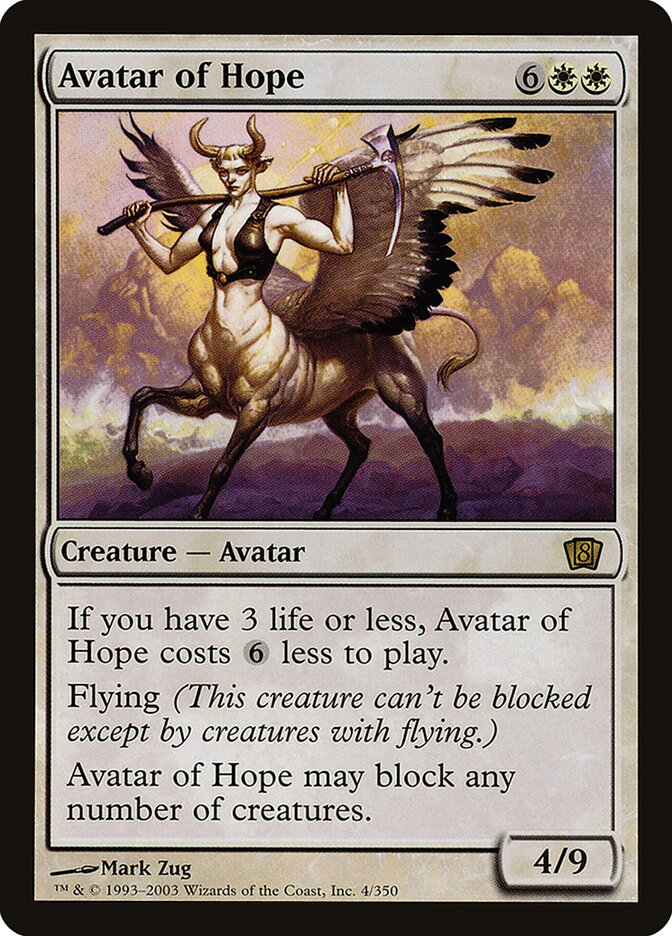 Avatar of Hope 4★/350 (8th Edition)  - Foil | Good Games Modbury