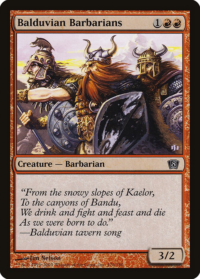 Balduvian Barbarians 176/350 (8th Edition)  - Foil | Good Games Modbury