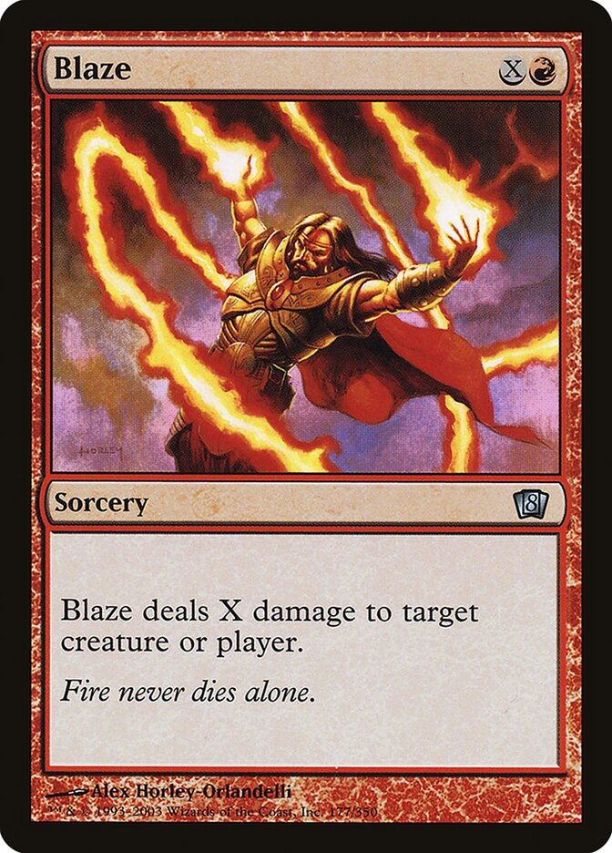 Blaze 177/350 (8th Edition)  - Foil | Good Games Modbury