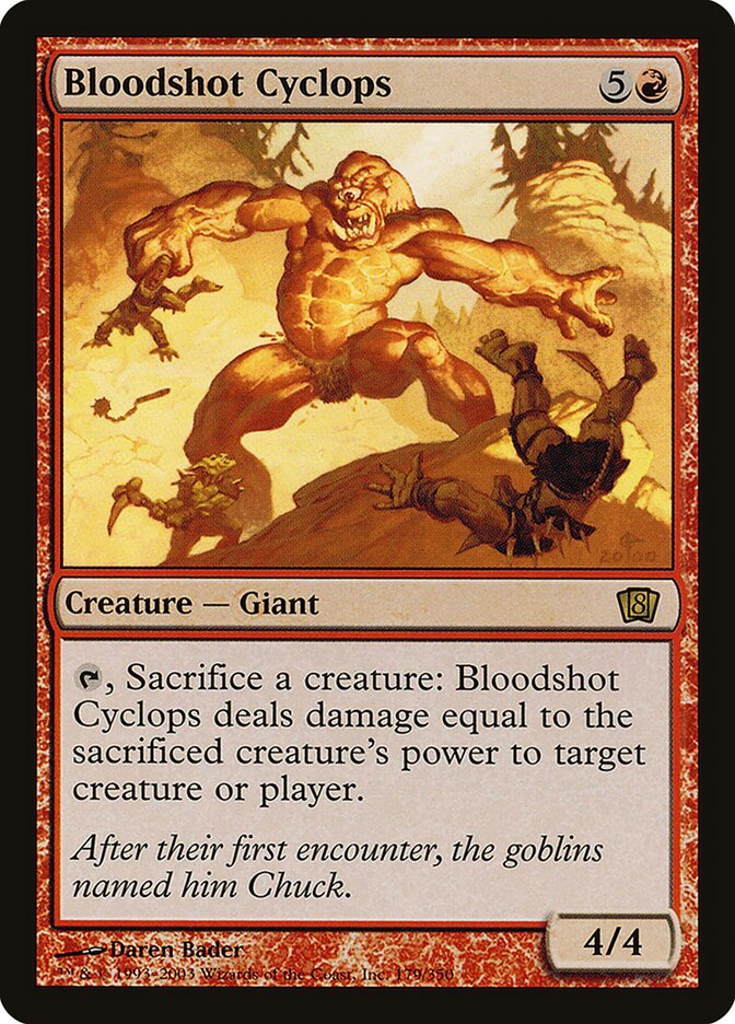 Bloodshot Cyclops 179/350 (8th Edition)  - Foil | Good Games Modbury