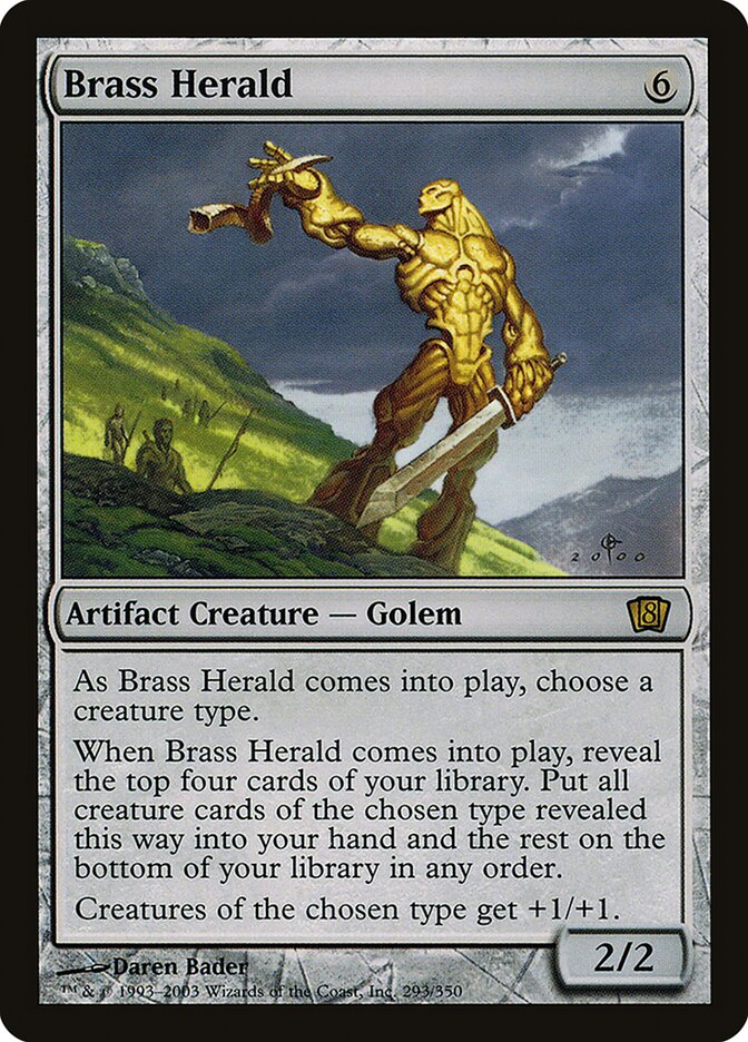 Brass Herald 293/350 (8th Edition)  - Foil | Good Games Modbury