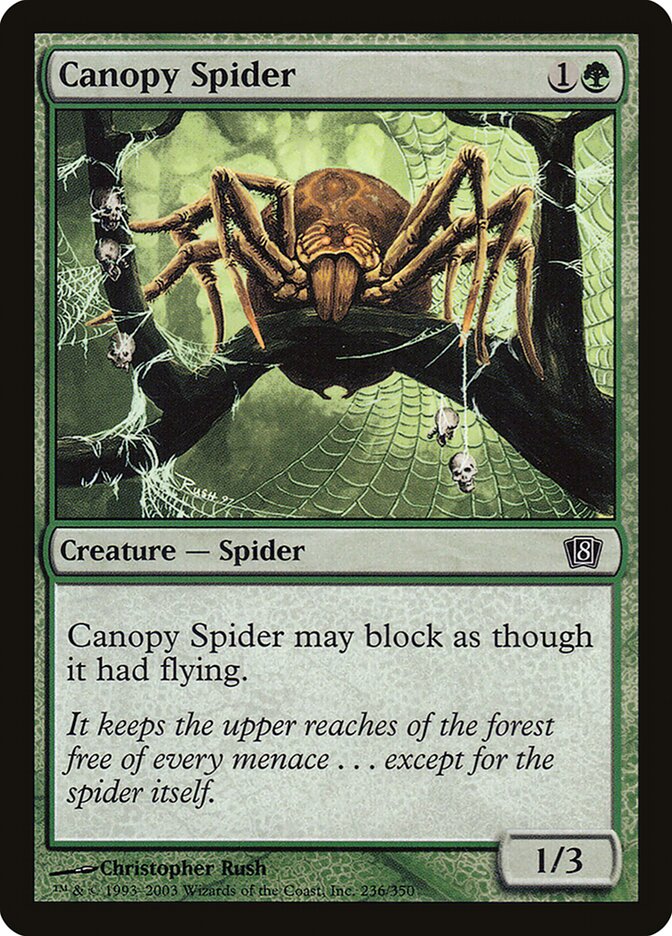 Canopy Spider 236/350 (8th Edition)  - Foil | Good Games Modbury