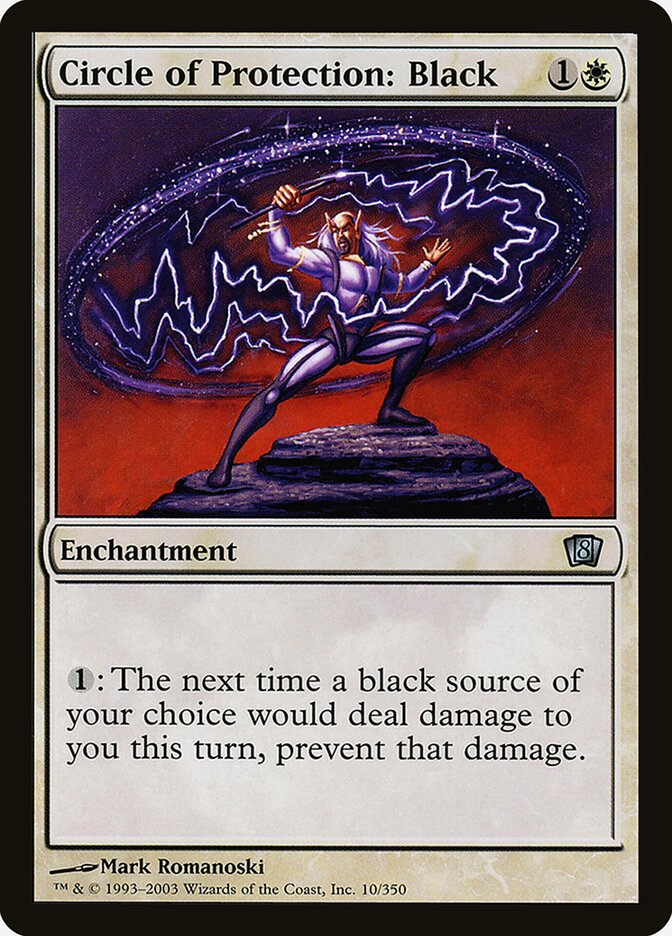 Circle of Protection: Black 10★/350 (8th Edition)  - Foil | Good Games Modbury