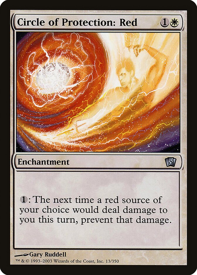 Circle of Protection: Red 13★/350 (8th Edition)  - Foil | Good Games Modbury