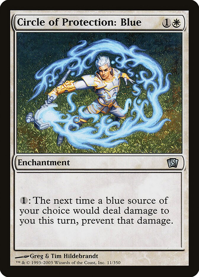 Circle of Protection: Blue 11★/350 (8th Edition)  - Foil | Good Games Modbury